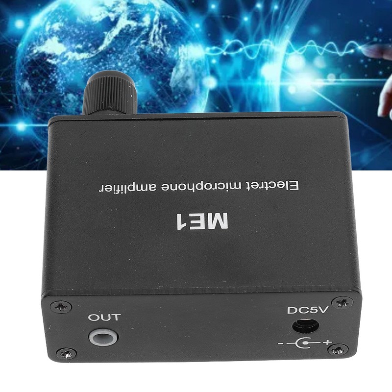 Adjustable Gain Electret Microphone Amp, 3.5mm Input Sound Preamplifier ME1,