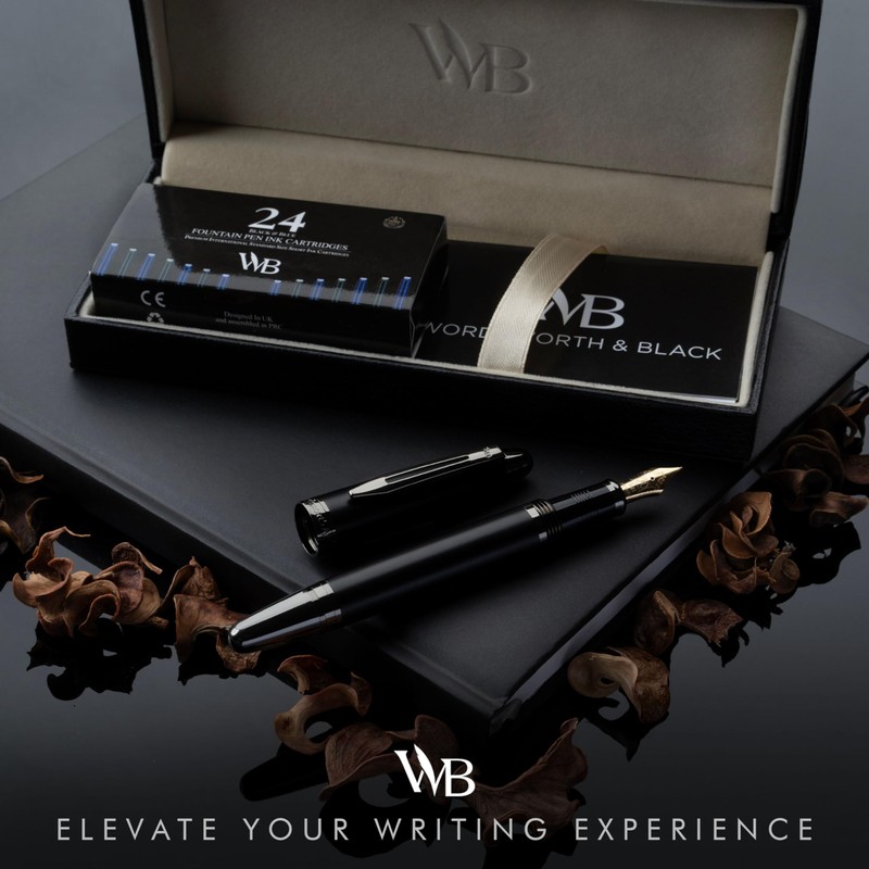 Wordsworth and Black Replacement Nib (Majesti Gold Trim Fountain Pen)