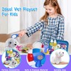 TEUVO Pet Care Playset, 16Pcs Kids Doctor Kit with Plush