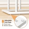 pickpiff Free Standing Shoe Racks - White Metal Boot Rack