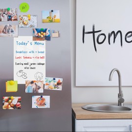 Magnetic Dry Erase Whiteboard Paper 8" x 12", Babenoun Fridge White Board on Wall for Organizer and Planner, Kitchen Refrigerator Shopping List with Marker