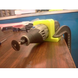 Holder for Dremel 4000, 4200 for Vise and Table mounting PN DH-4000VT Yellow