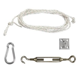 Kookaburra Shade Sail Easy Hoist Fixing Kit for Triangles - Glavanised Steel Accessories