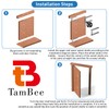 TamBee Hidden Door Hinge Pivot Door Hinge Hardware Heavy Duty
