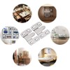 4 Pairs Flush Mount Bracket,Interlocking Furniture Connector,Stainless Steel Heavy Duty
