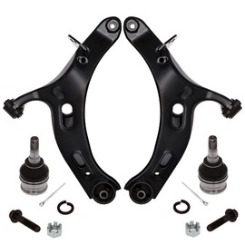 AUQDD 4Pc Suspension Kits Front Lower Control Arm and Ball Joint Fit For 2010-2014 Sub-aru Legacy Outback B14 Body Code (Replace # K9513 522-831 522-832 20202AJ01A 20202AJ00A)