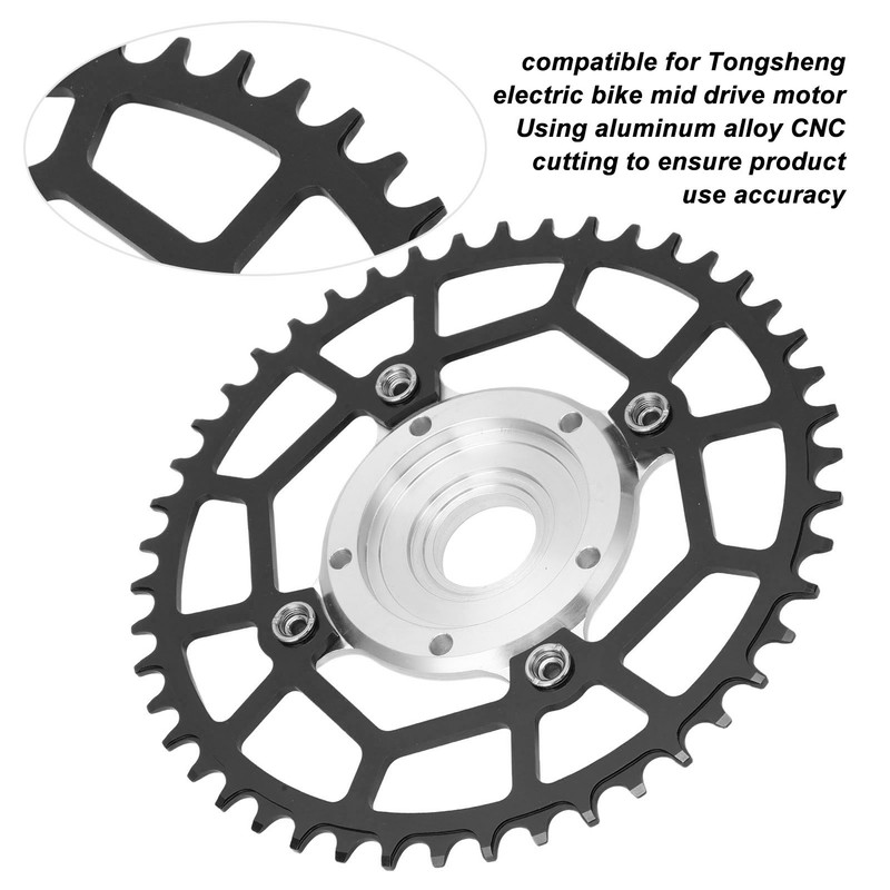 Aluminum Alloy 46T 104 BCD Chainring and Adapter Replacement for