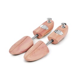 Schlesinger Premium Women's Shoe Tree Made of Fine Cedar Wood for Optimal Shoe Care. Queen Model. Size 36-41 in Silver or Gold., silver
