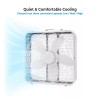 Comfort Zone 20" Box Floor Fan with 3-Speeds and Carry