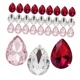 STOBOK 150pcs Glass Water Drop Rhinestones for Nail Art Nail Charms Elegant Teardrop Shape Decorations for Creative Designs and Accessories