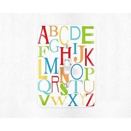 Alphabet Light Switch Cover Light Switch Plate Wall Plate Nursery Decor Kids Room Childrens Room Rainbow Nursery Decor Alphabet Poster