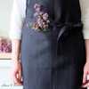 Linen & Cotton Unique and Stylish Apron ELLA, 100% Linen
