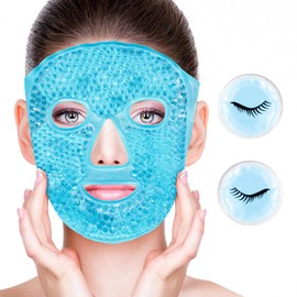 Mascarillas De Ojos Para Ojeras E Inflamación, Migrañas, Dolor De Cabeza, Estrés, Enrojecimiento, Acné, Mascarillas Refrescantes Para Mujeres Hombre, 