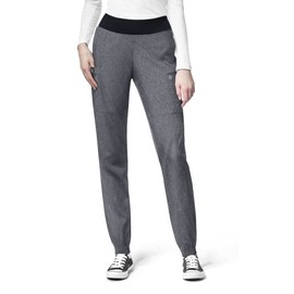 Women's Comfort Waist Cargo Jogger Scrub Pant, Charcoal Heather, 4X