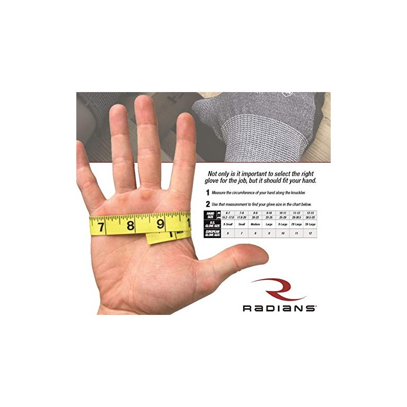 Radians RWG538M Axis Cut Protection Foam Nitrile Coated Glove with