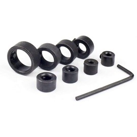 JUTOSU Set of 8 Drill Stopper, Drill Stop, Drill Bit, Stop Collaring, Depth Adjustment, Drill Stop Ring, Firmly Fixed, Stainless Steel, Drill Stopper, 0.1, 0.2, 0.3, 0.3, 0.4, 0.3, 0.4, 0.4, 0.4, 0.4,