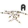 Effetto Mariposa Shell Unisex Adult's Presta Valve (x10), Silver