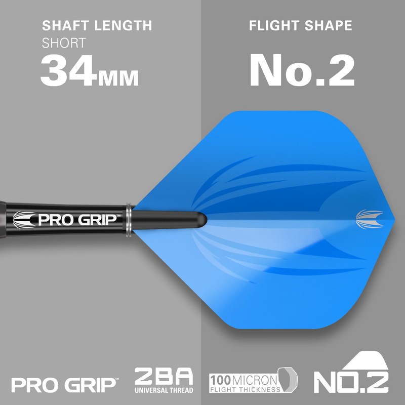 Target Darts Vitus 23G Brass Steel Tip Darts Set -