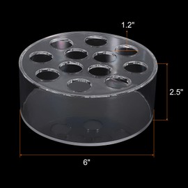 sourcing map Acrylic Flower Vase, 6 Inch Round Floral Centerpiece for Dining Table, Round Flower Vase for Centerpieces Weddings Party Home Decor