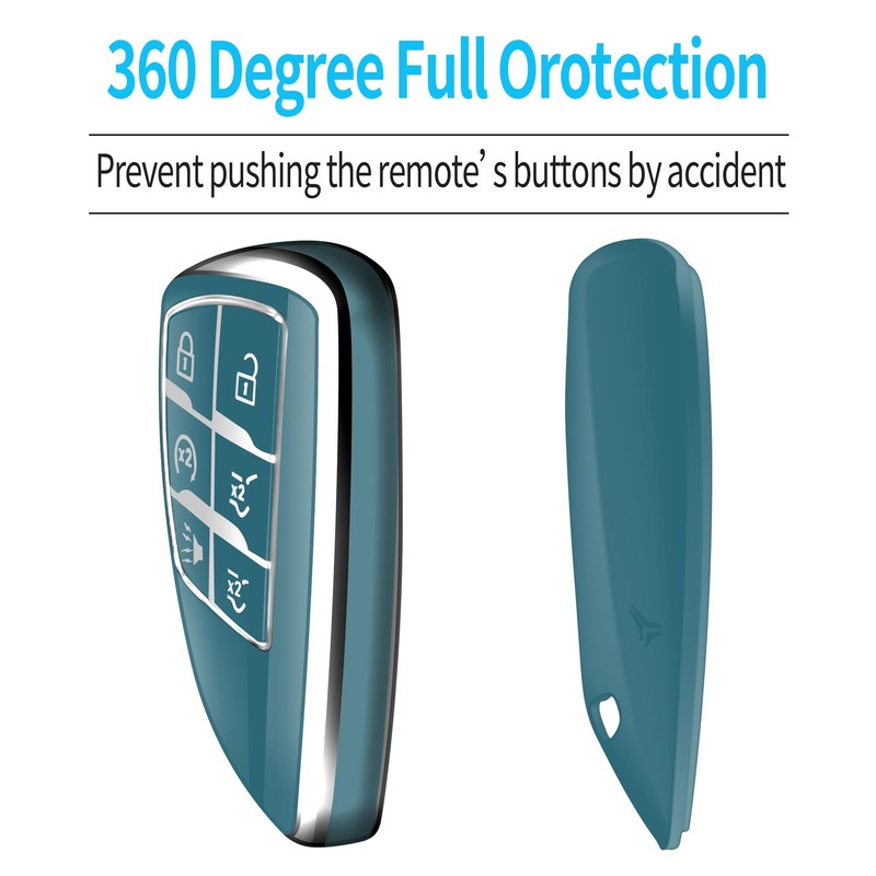 Tukellen for Chevy Key Fob Cover Soft TPU Full Protection