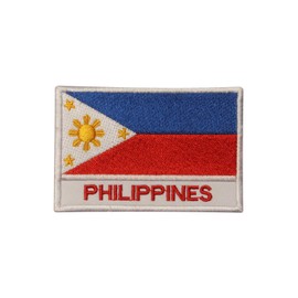 Philippines Country Flag Patch Embroidered Applique Philippines Country Flag Patch Iron On Patch Sew On Patch Emblem
