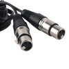 XLR Male to Dual XLR Female Cable Microphone Stereo Balanced