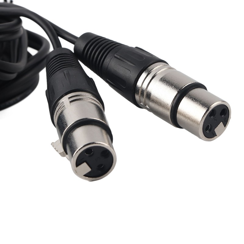 XLR Male to Dual XLR Female Cable Microphone Stereo Balanced