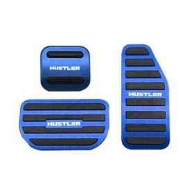 SAWAKAKI Suzuki Hustler MR52S MR92S Aluminum Axle Pedal Brake Pedal Cover Parking Brake Pedal Set of 3 (Blue)