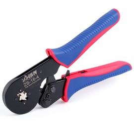 Zhushan Wire Ferrule Crimper,16-4 Square Jaw Ferrule Crimp Tool AWG 28-5 (0.08-16mm²) worked for Wire Terminals Cables End-sleeves