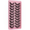 Clear Band Eyelashes Russian Volume Fluffy Strip Lashes 5 Pairs