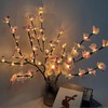 2 Pack Butterfly Orchid Tree Light LED Lights Battery Powered