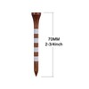 Zivisk Wooden Golf Tees 2-3/4" 100 Count 70mm Brown