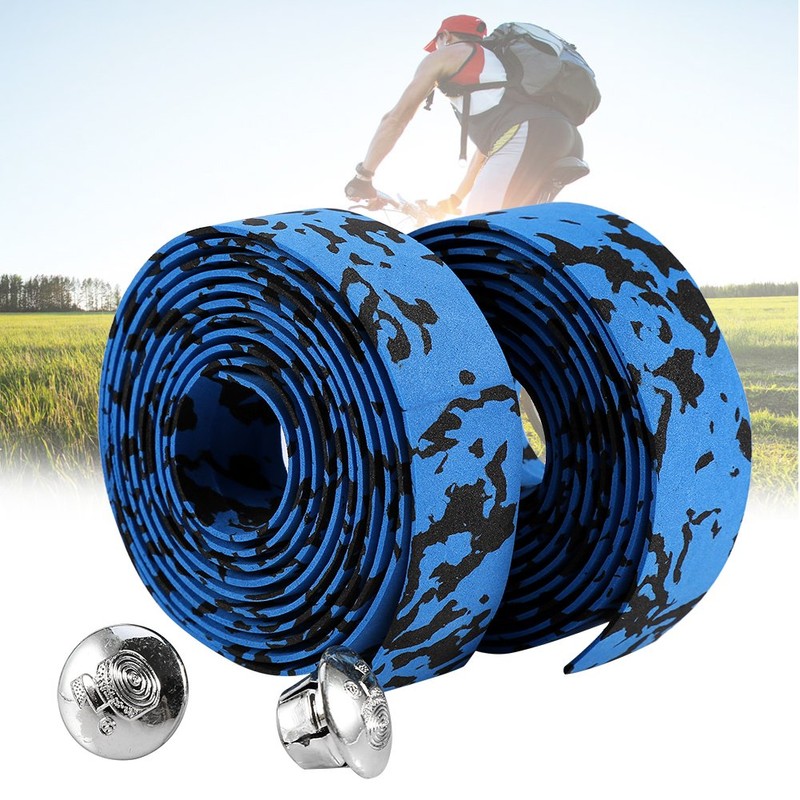 Alomejor 2PCS Road Bike Handlebar Tapes Cycling Handle Wraps Bicycle