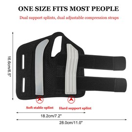 Fitted Wrist Brace for Right Hand, Joint Sports Sprain Carpal Tunnel Protector Night Day Wrist Splint Compression Hand Support Wrist for Men and