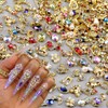 50pcs 3D Gold Nail Charms for Acrylic Nails Mix Styles