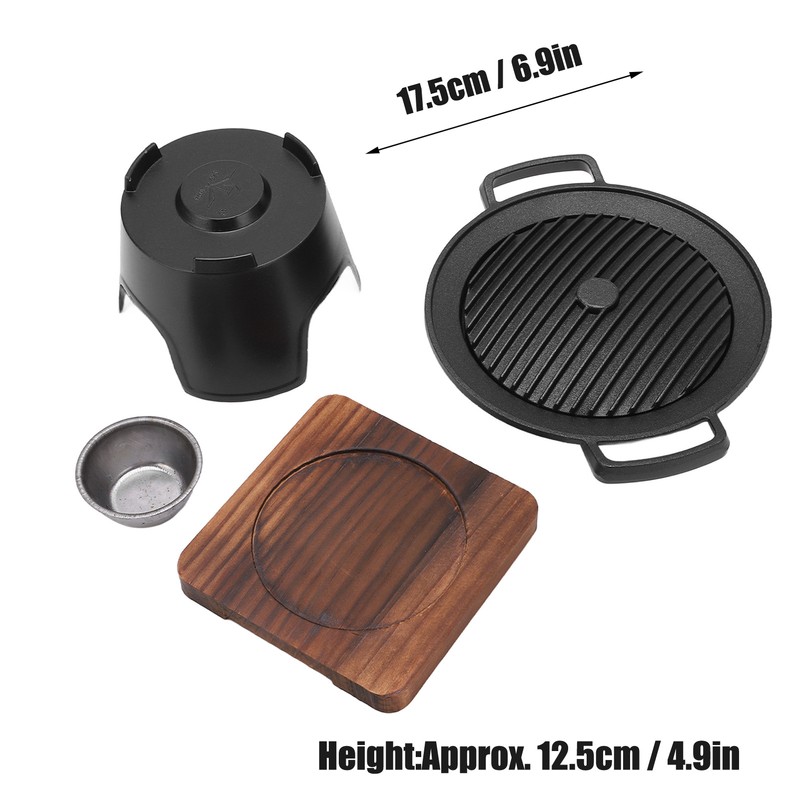 Mini BBQ Grill Set Anti Stick Food Grade Material Tabletop