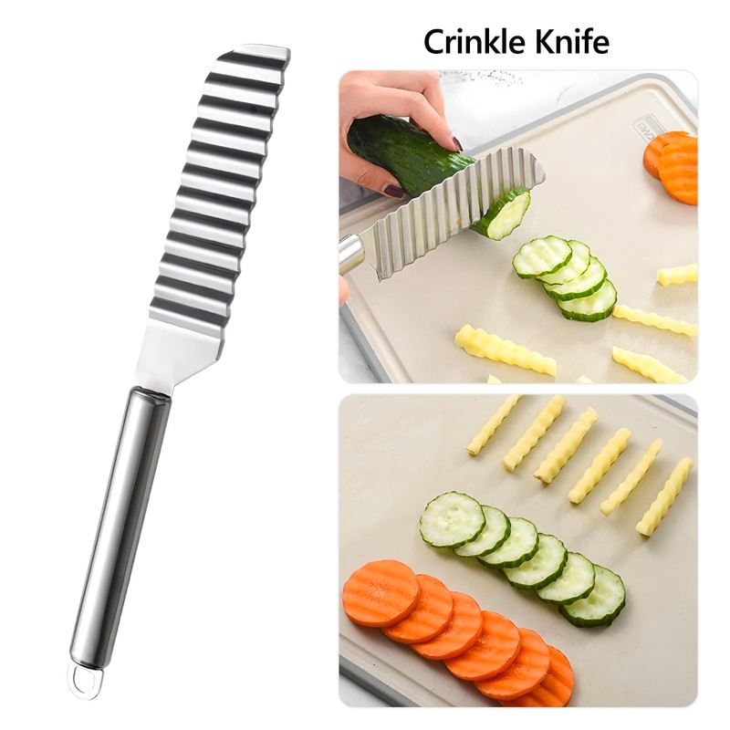 6 Pcs Stainless Steel Fruit Carving Knife Set, Kitchen Fruit