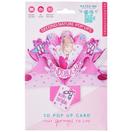 Granddaughter Birthday Pop-Up Greeting Card Original Second Nature 3D Pop Up Cards