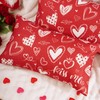 DXGSHSA Valentines Day Throw Pillow Covers 12x20 inch Set of