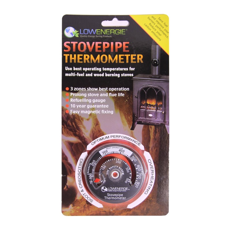 Lowenergie Stove Flue Pipe Thermometer Temperature Gauge Log Burner… (1)