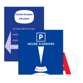 kinoco Starter Driver Set Parking Disc Blue + A Magnetic + Friendly Constat, Car Accessories