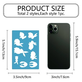 GORGECRAFT 2 Styles Easter Stencils Bunny Rabbit Eggs Happy Easter Party Drawing Template Acrylic Jewelry Shape Templates for Painting on Wall Fabric Glass Home Decor Earrings Making DIY Crafts