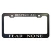 GoPlates License Frames Customized Plate Frame Laser Engraved (Cool Black)