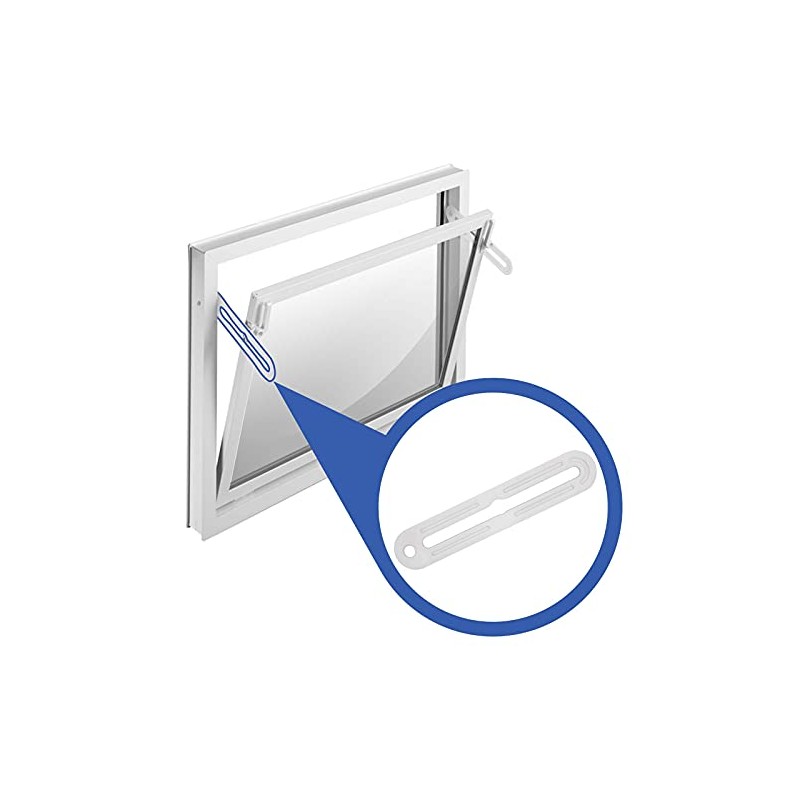 Tilt Scissors Replacement Part Set White Basement Window for Mea