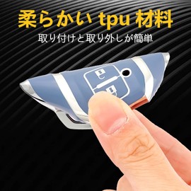 OFF WE GO TPU Key Shell Car Key Cover, Key Case, Compatible with New Suzuki Swift, New Wagon R, New Wagon R Stingray/Crosby (XBEE), 2 Buttons, Blue Silver