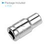 CoCud 6 Point Socket, 1/4" Drive 1/4" Deep, Polished Chrome