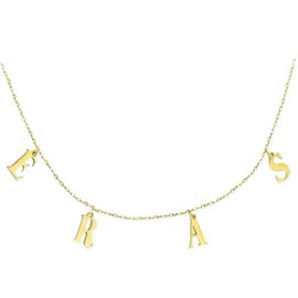 HIDOSNG Eras Necklace, Inspired Letter Pendant Necklace Album Gift Jewelry Tour Concert Outfit for Women Girls Fans Music Lover (Gold)