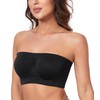 HACI Women's Non Padded Strapless Bra Underwire Bandeau Seamless Multiway