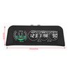 Carbon Fiber Style HUD HeadUp Display Slope Meter Overspeed Water