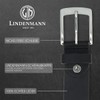 LINDENMANN Men's Leather Belt 40 mm Wide Belt Full Cowhide